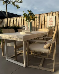 Best Beliani AZZANELLO Legno d'acacia Bianco sporco Bianco Marrone