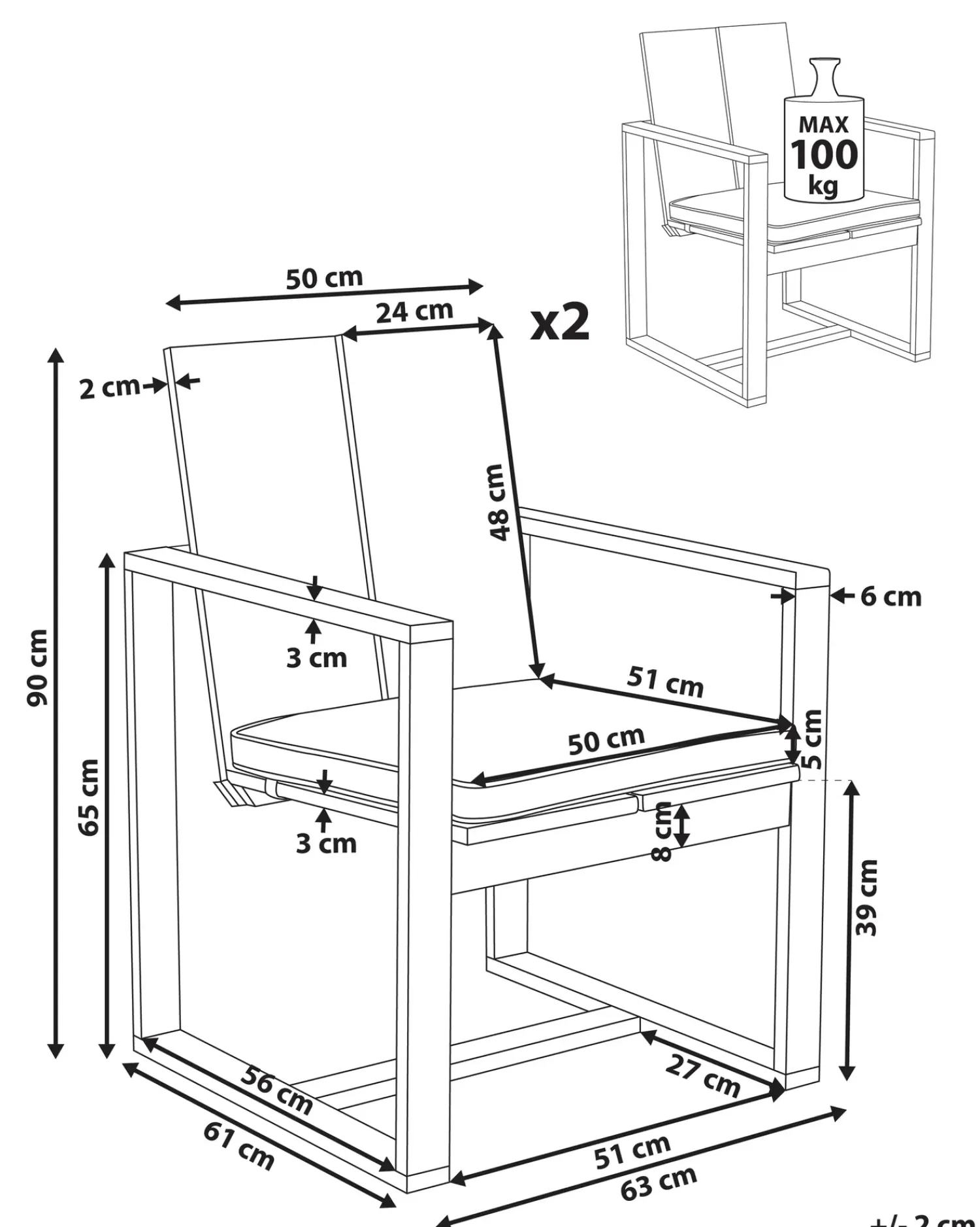 Best Beliani AZZANELLO Legno d'acacia Bianco sporco Bianco Marrone