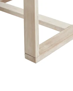 Outlet Beliani AZZANELLO Legno d'acacia Bianco sporco Bianco Marrone