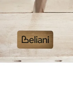 Outlet Beliani AZZANELLO Legno d'acacia Bianco sporco Bianco Marrone