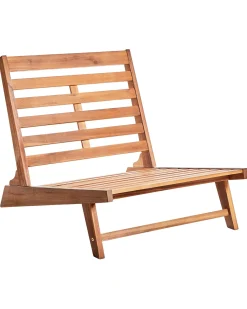 Outlet Beliani MICCIANO Legno d'acacia Bianco sporco Bianco Marrone