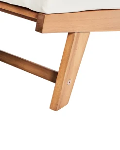Outlet Beliani MICCIANO Legno d'acacia Bianco sporco Bianco Marrone