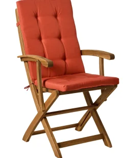 New Beliani MAUI PREMIUM Legno d'acacia Rosso Marrone Rosso