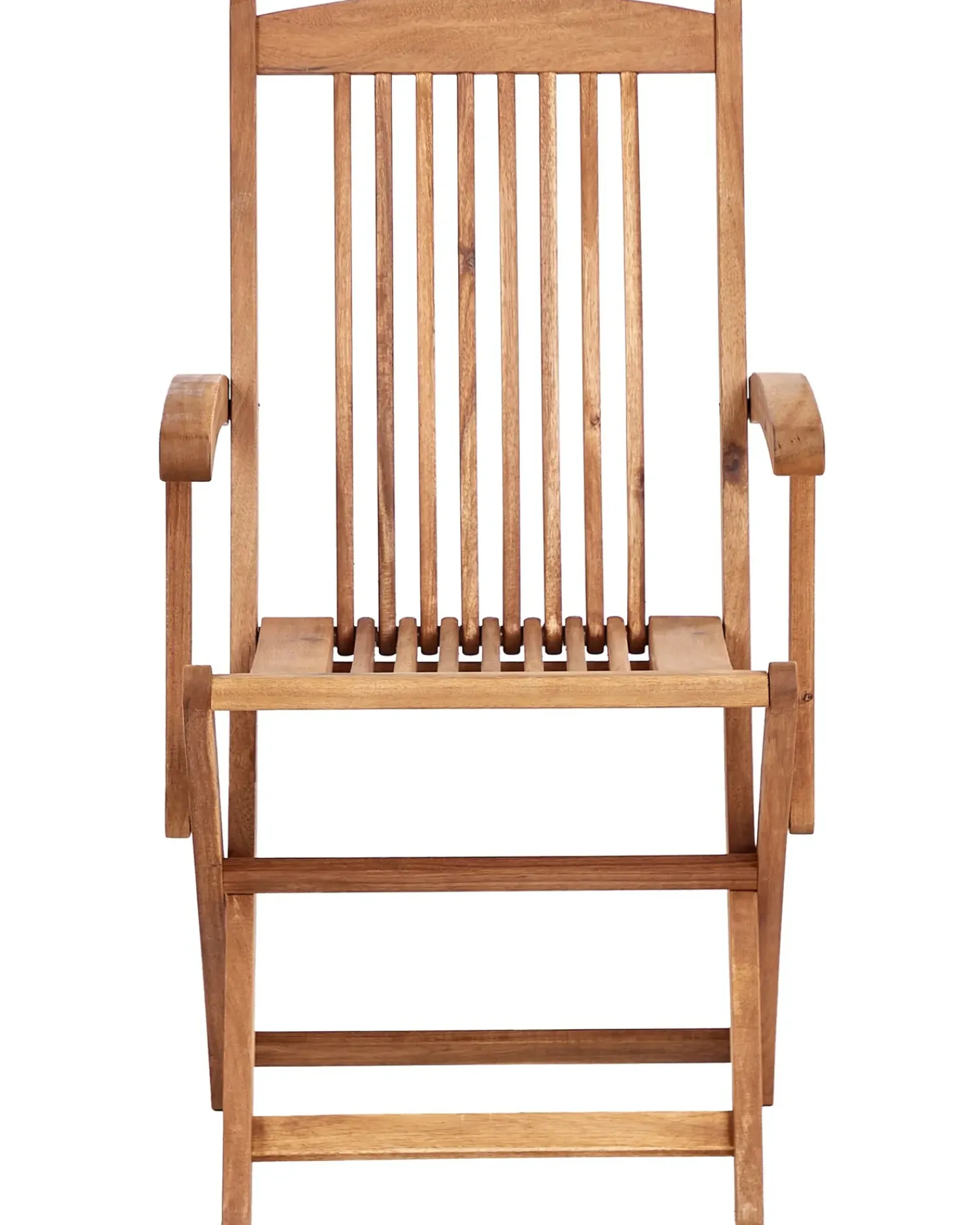 New Beliani MAUI PREMIUM Legno d'acacia Rosso Marrone Rosso