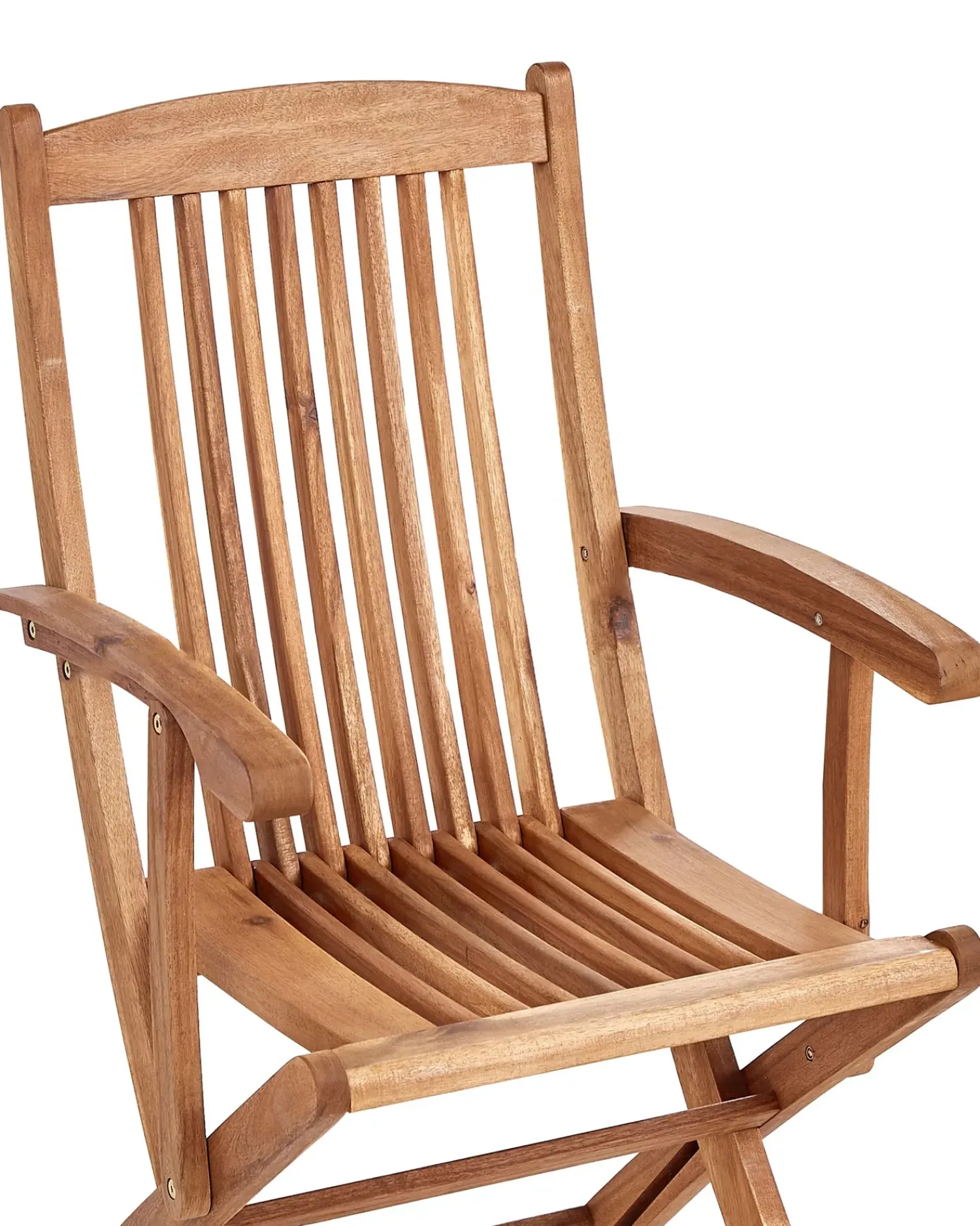 New Beliani MAUI PREMIUM Legno d'acacia Rosso Marrone Rosso