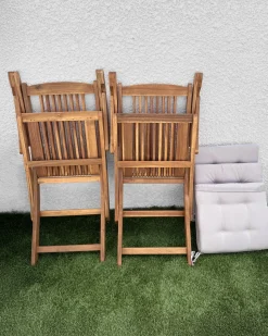 New Beliani MAUI PREMIUM Legno d'acacia Tortora Beige Marrone
