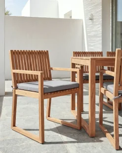 Best Beliani SASSARI PREMIUM Legno di acacia certificato Grigio chiaro Marrone Grigio