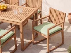 Best Beliani SASSARI PREMIUM Legno di acacia certificato Verde chiaro Verde Marrone