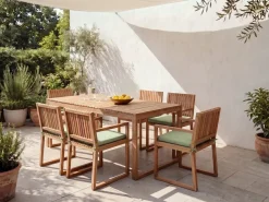 Best Beliani SASSARI PREMIUM Legno di acacia certificato Verde chiaro Verde Marrone