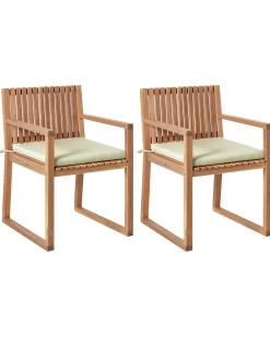 Best Beliani SASSARI PREMIUM Legno di acacia certificato Verde chiaro Verde Marrone