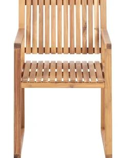 Outlet Beliani SASSARI PREMIUM Legno di acacia certificato Beige chiaro Beige Marrone