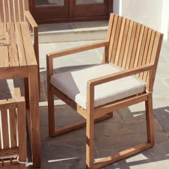 Outlet Beliani SASSARI PREMIUM Legno di acacia certificato Beige chiaro Beige Marrone