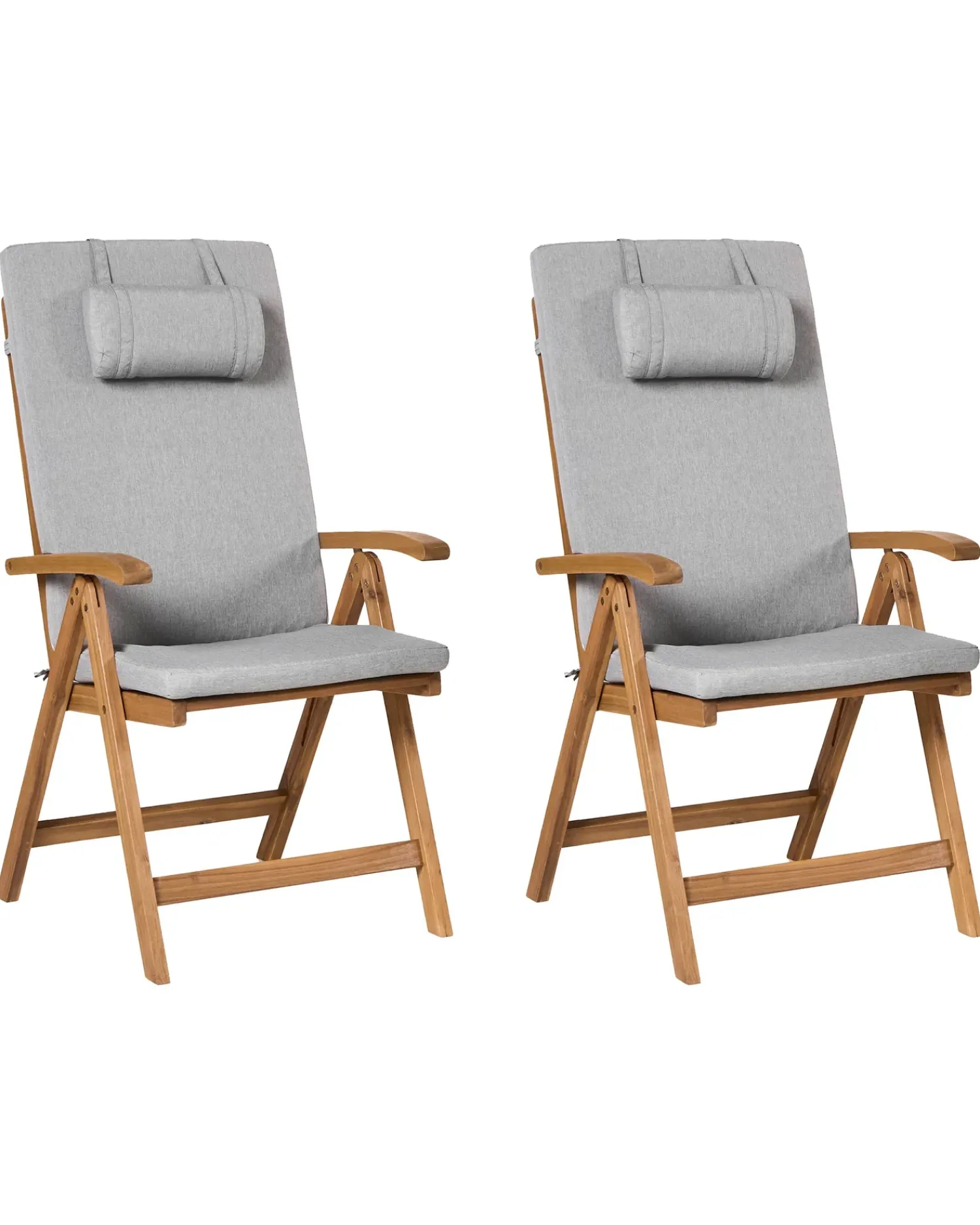 Outlet Beliani JAVA PREMIUM Legno d'acacia Grigio melange Marrone Grigio