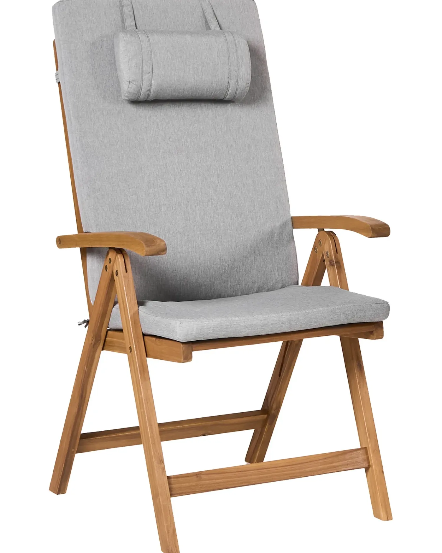 Outlet Beliani JAVA PREMIUM Legno d'acacia Grigio melange Marrone Grigio