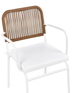 Best Beliani TACENO Metallo Bianco Bianco Marrone