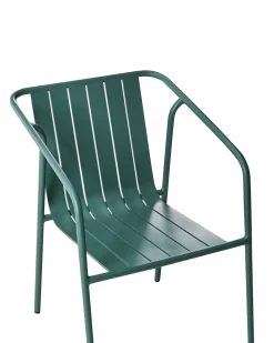 Outlet Beliani ASCIANO Metallo Verde Bianco Verde