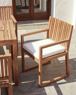 Best Beliani SASSARI II PREMIUM Legno di acacia certificato Bianco sporco Bianco Marrone