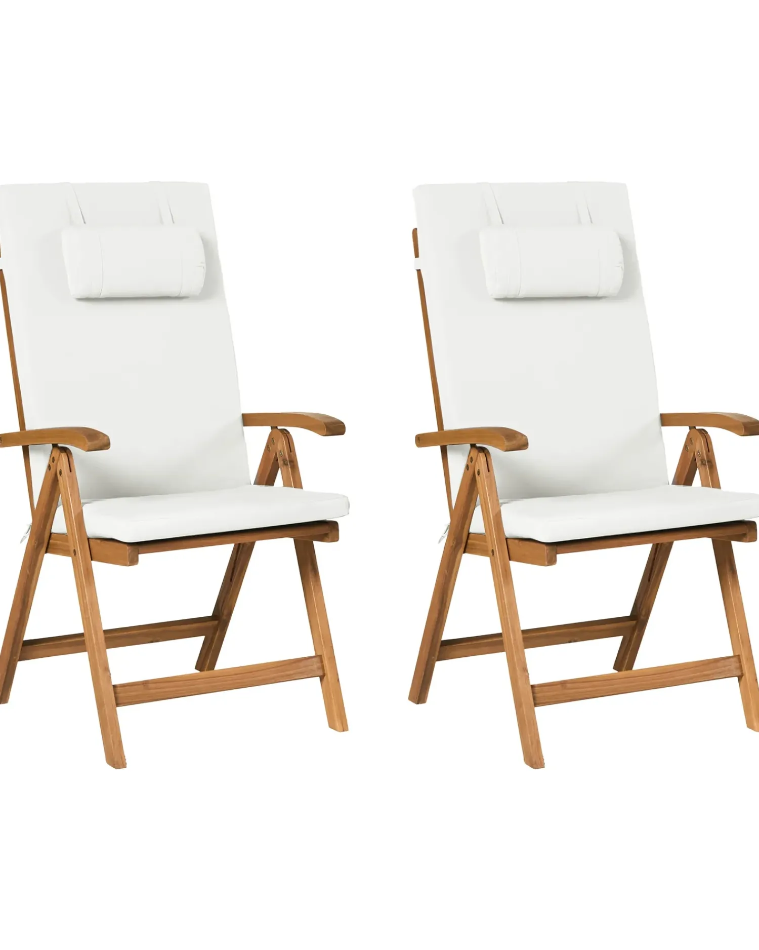 Hot Beliani JAVA PREMIUM Legno d'acacia Bianco sporco Bianco Marrone