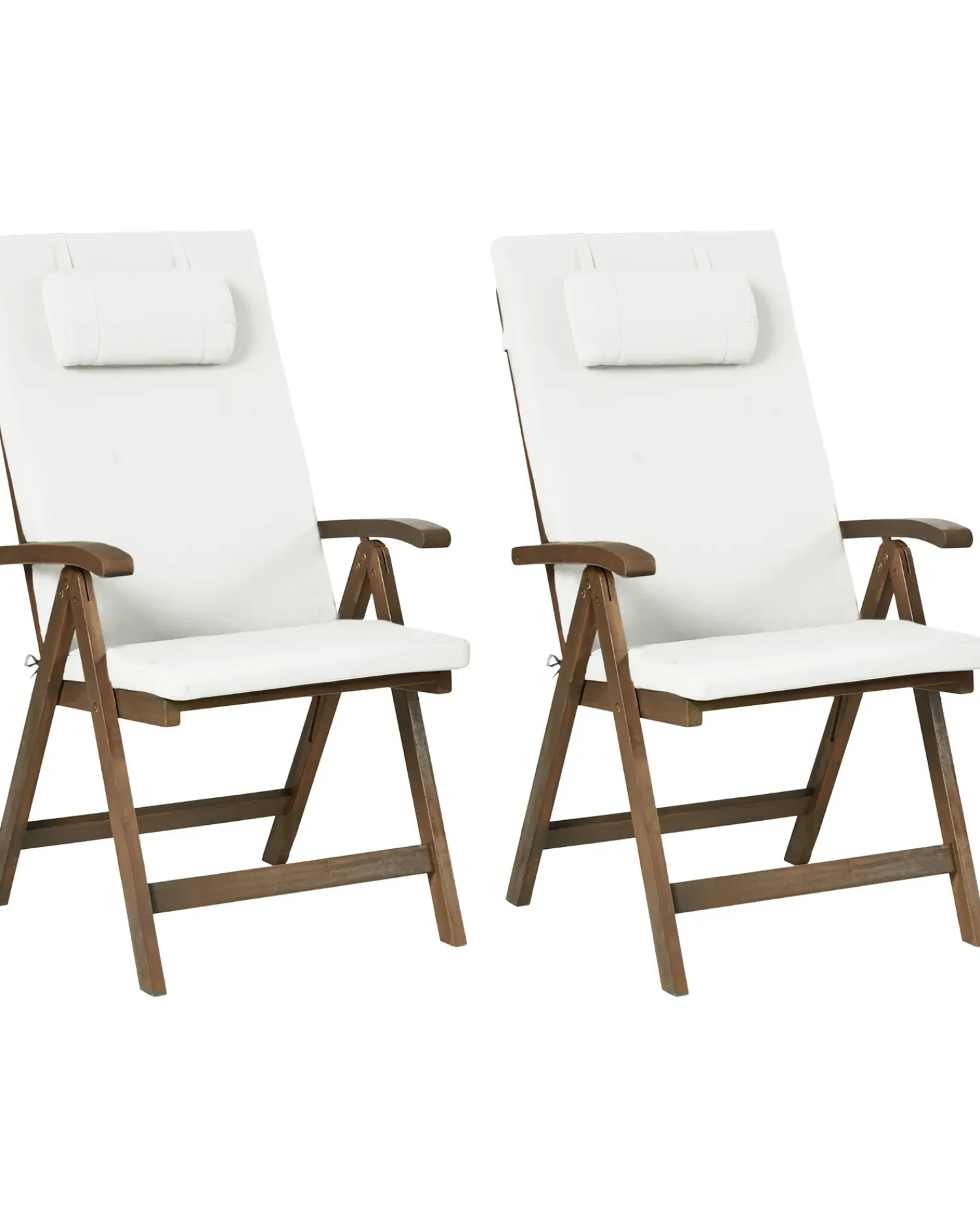 Discount Beliani AMANTEA PREMIUM Legno d'acacia Bianco sporco Bianco Marrone