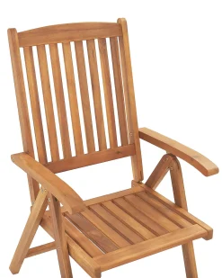 Outlet Beliani JAVA PREMIUM Legno d'acacia Blu Blu Marrone