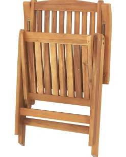 Outlet Beliani JAVA PREMIUM Legno d'acacia Blu Blu Marrone