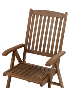 Outlet Beliani AMANTEA PREMIUM Legno d'acacia Blu Blu Marrone