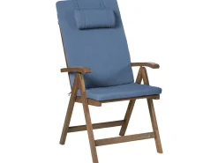 Hot Beliani AMANTEA PREMIUM Legno d'acacia Blu Blu Marrone