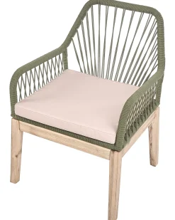 Discount Beliani OLBIA Verde oliva Beige Marrone Verde