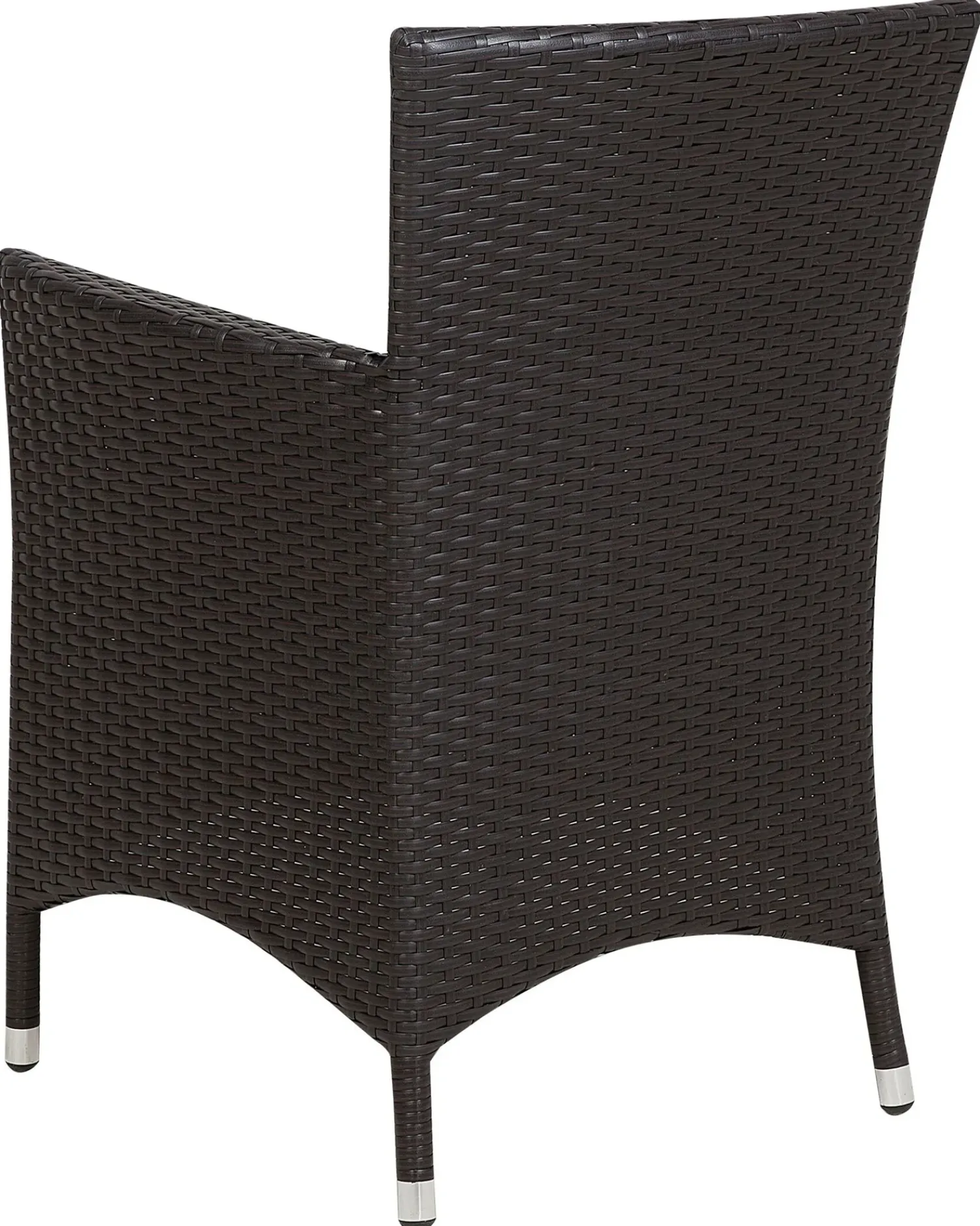 Outlet Beliani Set di 2 sedie da giardino con cuscini ITALY Rattan sintetico (PE) Marrone scuro Bianco Marrone