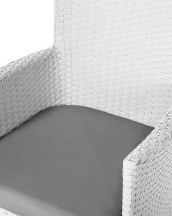 Discount Beliani ITALY Rattan sintetico (PE) Bianco Bianco Grigio