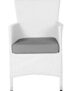 Discount Beliani ITALY Rattan sintetico (PE) Bianco Bianco Grigio