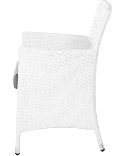 Discount Beliani ITALY Rattan sintetico (PE) Bianco Bianco Grigio