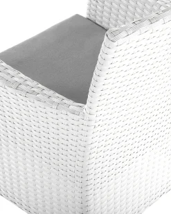 Discount Beliani ITALY Rattan sintetico (PE) Bianco Bianco Grigio