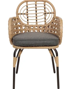 Sale Beliani PRATELLO Rattan sintetico (PE) Naturale Beige Naturale Grigio Nero