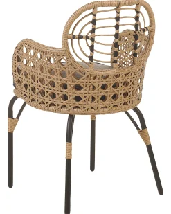 Sale Beliani PRATELLO Rattan sintetico (PE) Naturale Beige Naturale Grigio Nero