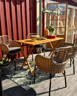 Hot Beliani PRATELLO Rattan sintetico (PE) Naturale Beige Naturale Grigio Nero