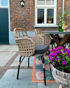 Best Beliani PRATELLO Rattan sintetico (PE) Naturale Beige Naturale Grigio Nero