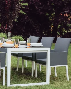 Beliani BACOLI Tessuto Grigio scuro Bianco Grigio