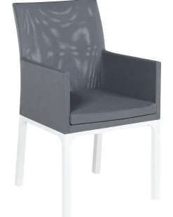 Beliani BACOLI Tessuto Grigio scuro Bianco Grigio
