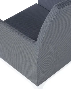 Beliani BACOLI Tessuto Grigio scuro Bianco Grigio
