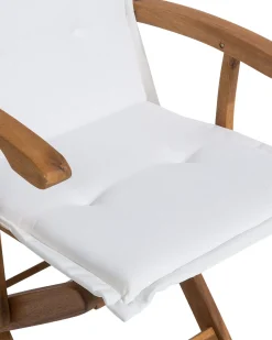Hot Beliani MAUI Legno d'acacia Bianco sporco Bianco Marrone