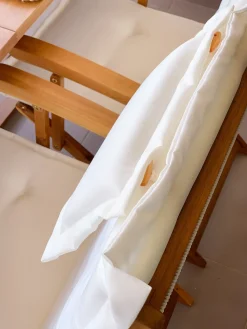 Hot Beliani MAUI Legno d'acacia Bianco sporco Bianco Marrone