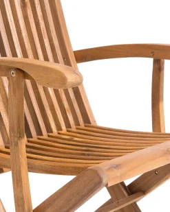 Hot Beliani MAUI Legno d'acacia Bianco sporco Bianco Marrone