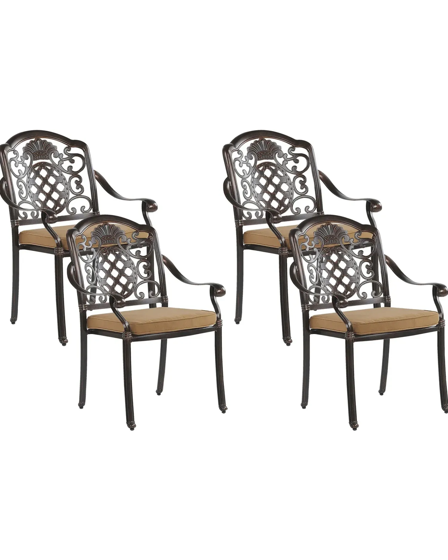 Clearance Beliani SALENTO Metallo Marrone scuro Beige Marrone