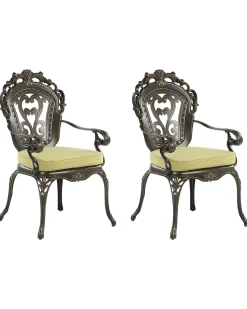 Outlet Beliani SAPRI Metallo Marrone scuro Verde Marrone