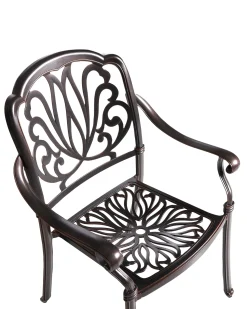 New Beliani ANCONA Metallo Marrone scuro Beige Marrone