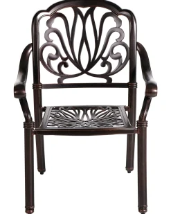 New Beliani ANCONA Metallo Marrone scuro Beige Marrone