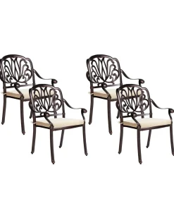 New Beliani ANCONA Metallo Marrone scuro Beige Marrone