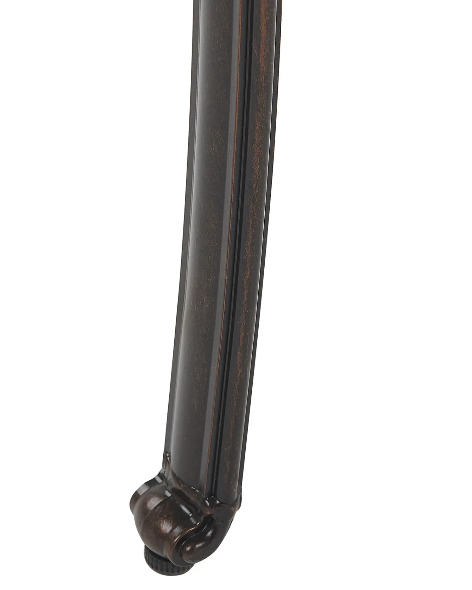 Beliani Set di 4 sedie da giardino con cuscini MANFRIA Metallo Marrone scuro Beige Marrone