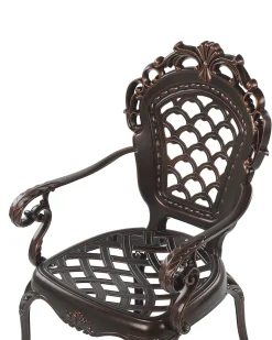 Sale Beliani LIZZANO Metallo Marrone scuro Arancione Marrone